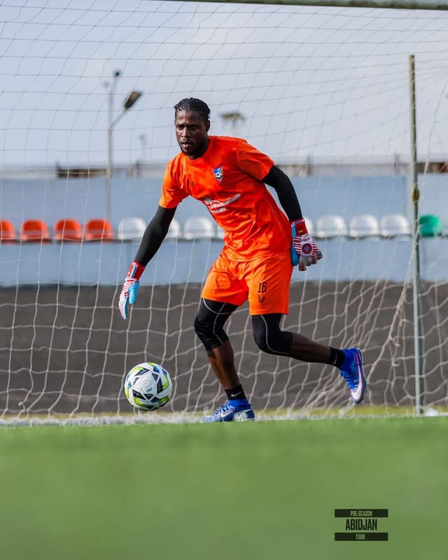 Felix Kyei in pre season training
