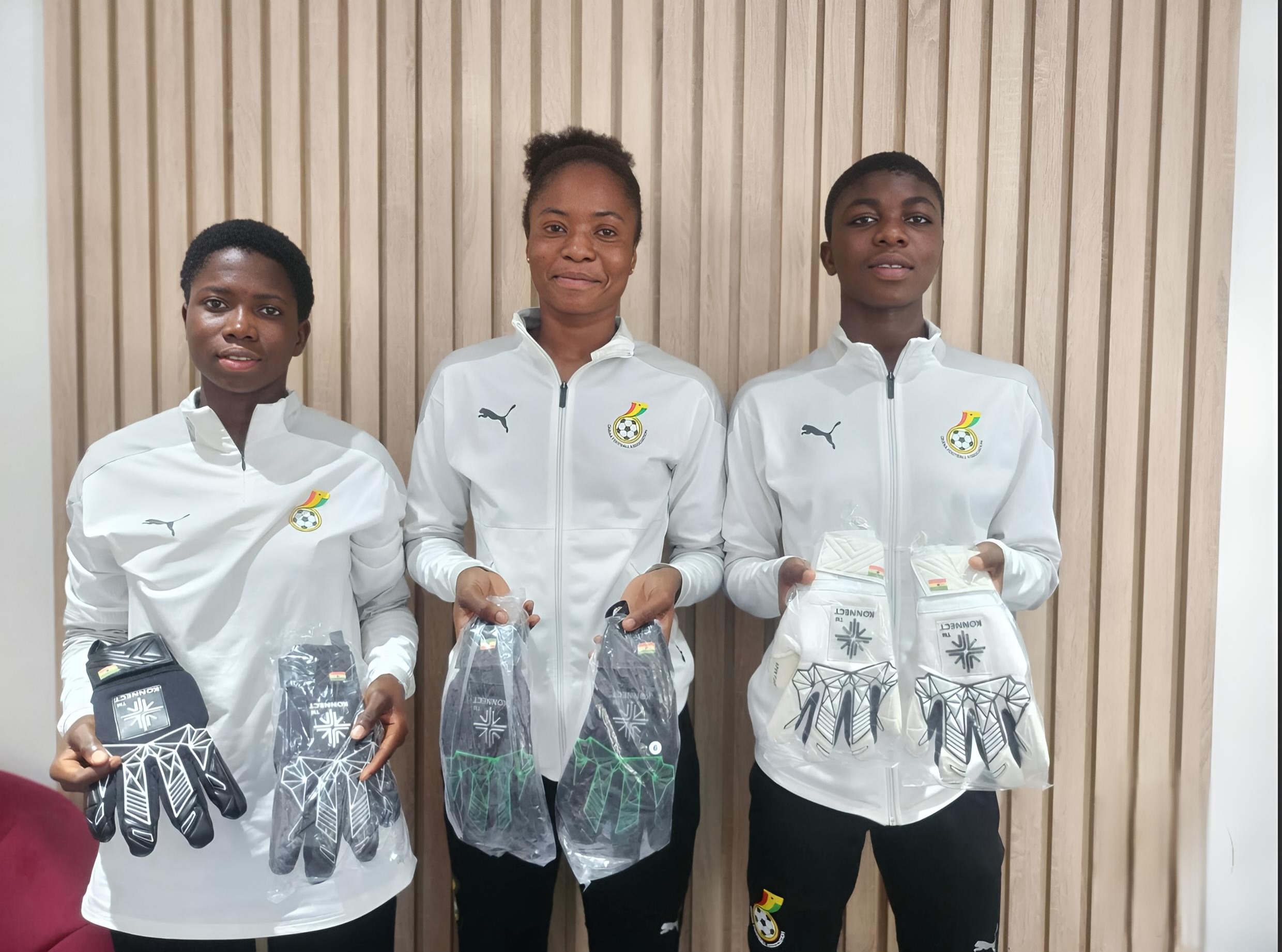 KONNECTGOALKEEPERS Donates KG Apex Pro Series to Ghana’s Black Maidens Ahead of Liberia Clash